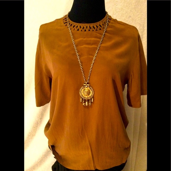 Unique Vintage Tops - VTG 100% PURE  SILK BLOUSE